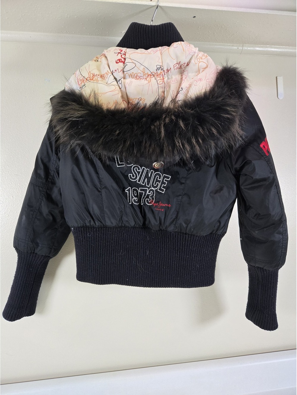 Vintage Pepe Jeans Down Y2K Puffer Jacket Womens Size Medium - Picture 2 of 9